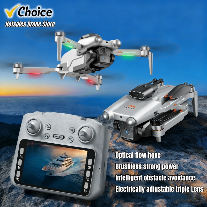 Kids Toys Quad - M6 drone 8k lente tripla hd