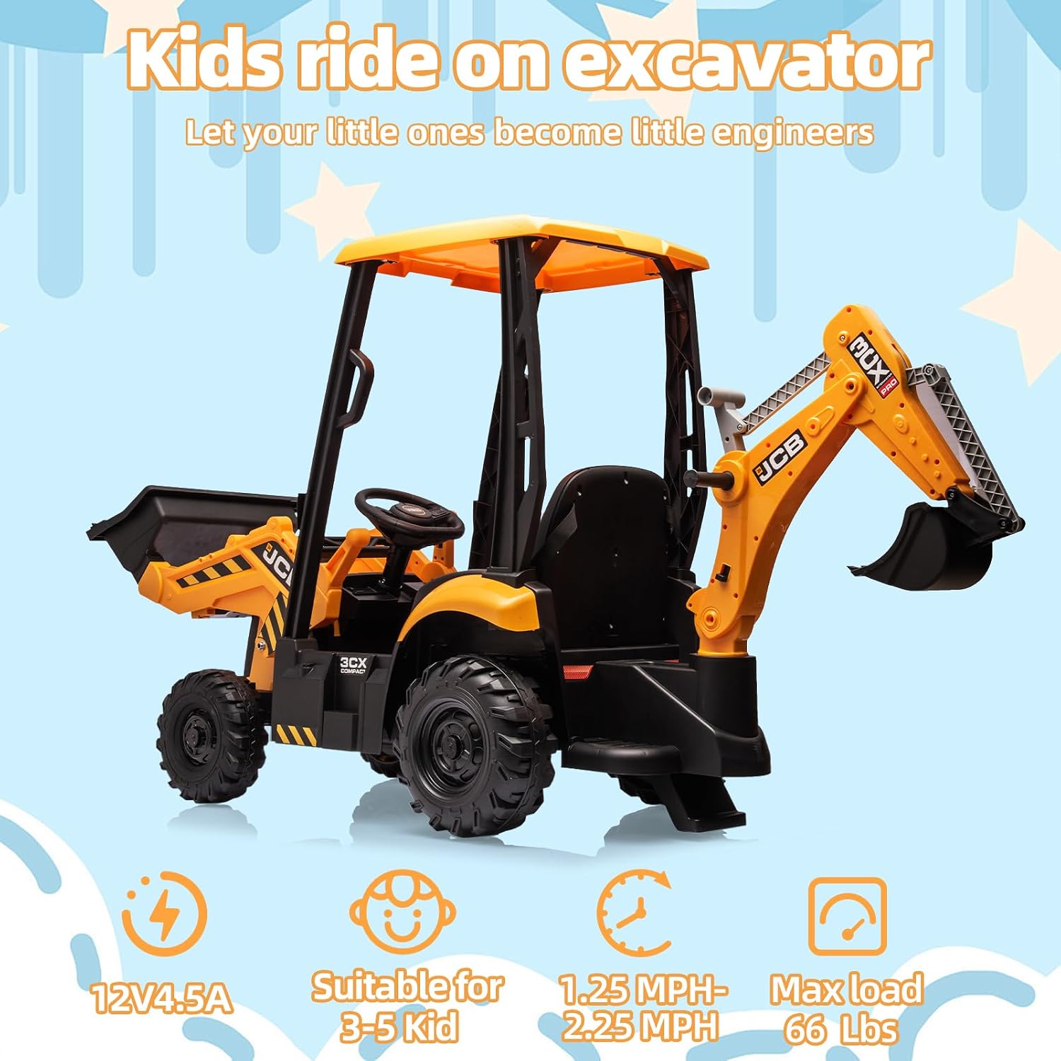 Escavadora Elétrica JCB 12V Li - Kids Toys Jcb avaliação e preço