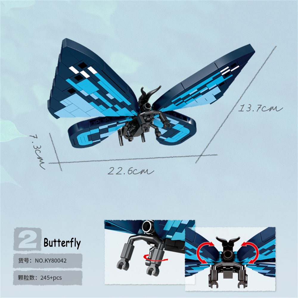 Butterfly Insects Building Blo - Kid Toys And More avaliação e preço