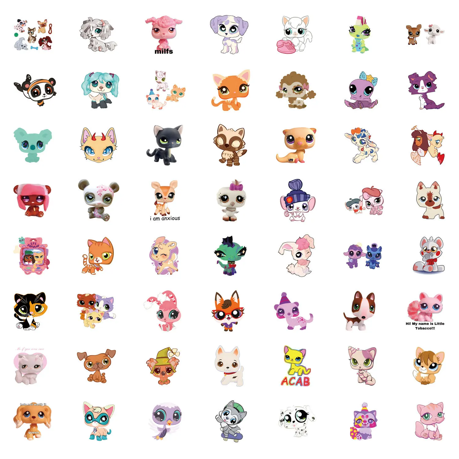 110 pçs jogo littlest pet shop - Kids Toys Shop avaliação e preço