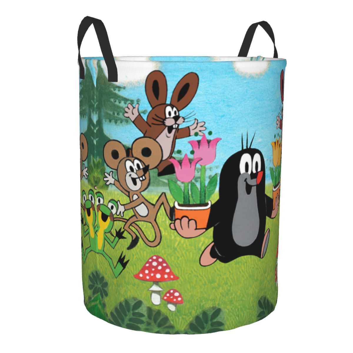 Feliz Mole Cesta de Lavanderia - Kids Toys Clearance avaliação e preço