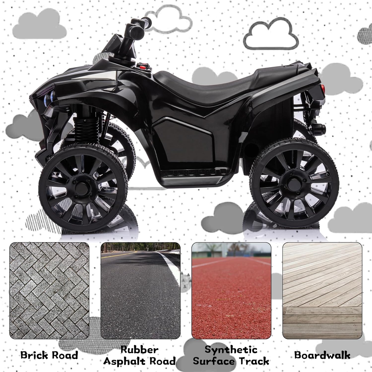 Brinquedo de passeio de 6V, AT - Kids Toys Quad avaliação e preço
