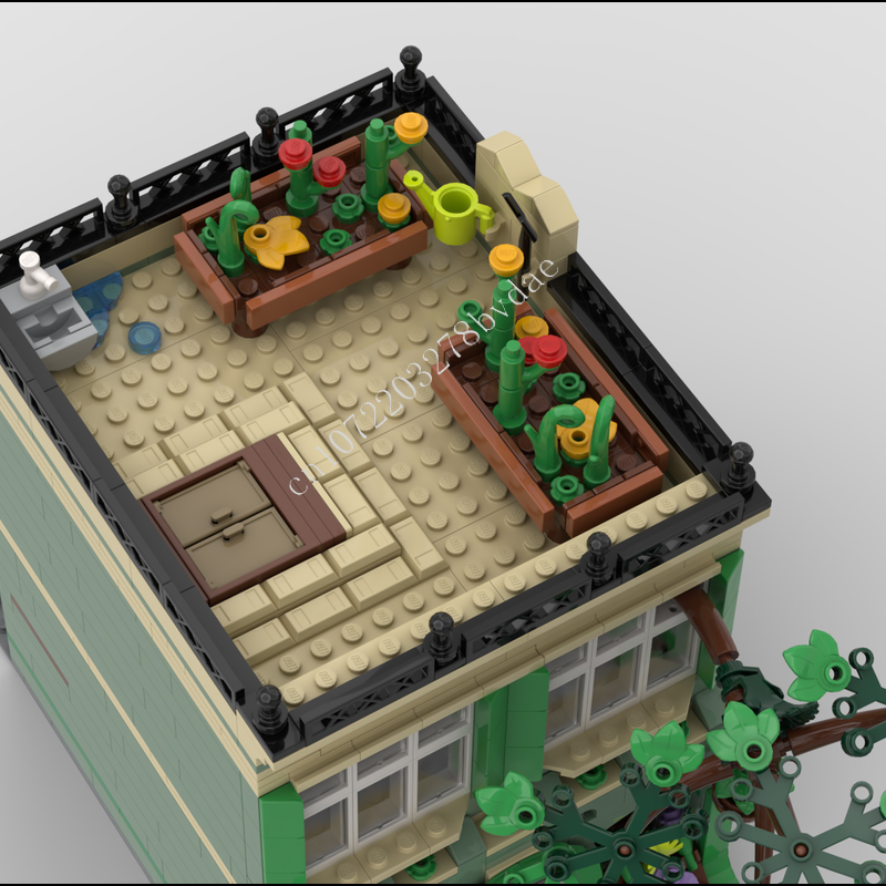 1098 pçs planta loja moc stree - Kids Toys Shop avaliação e preço