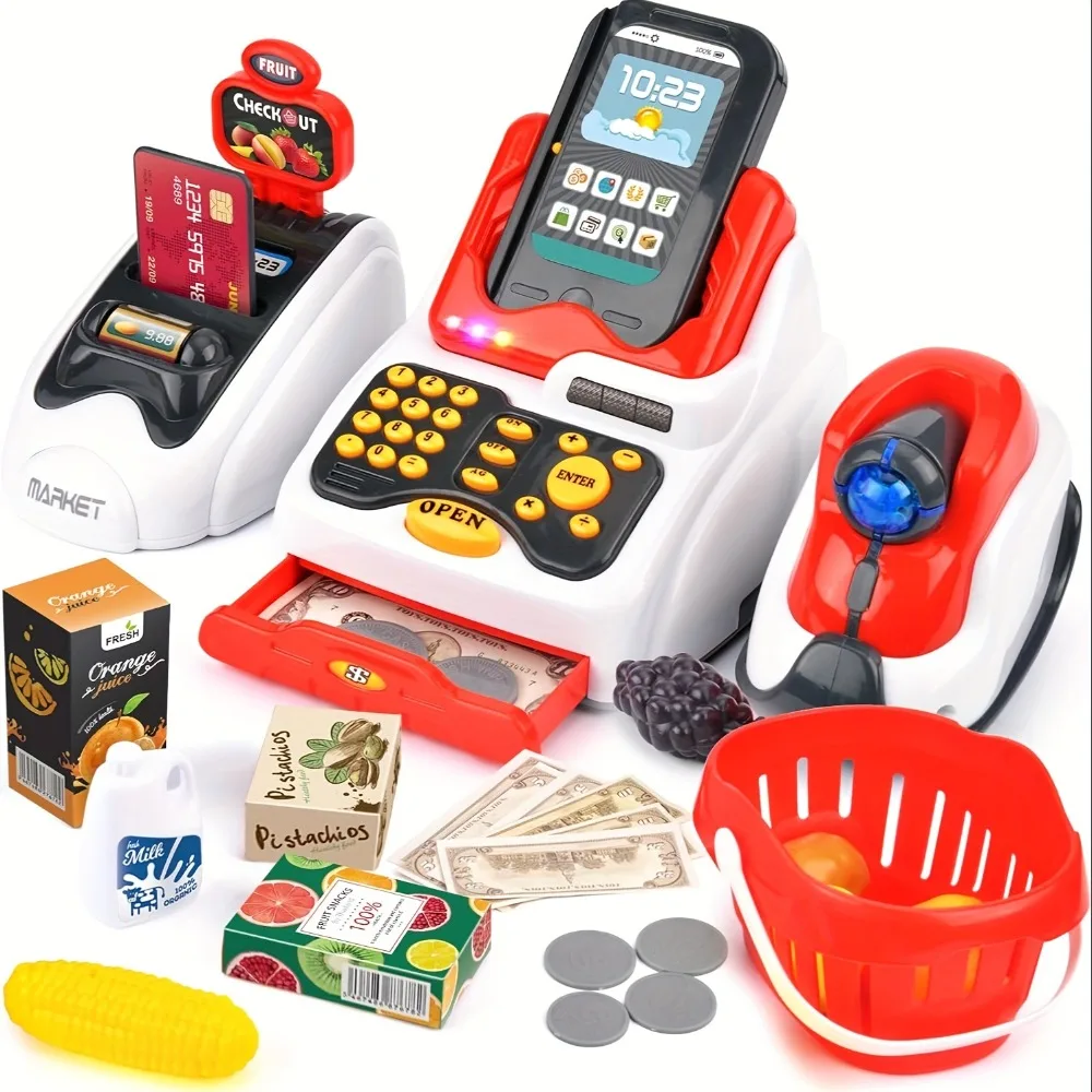 33 peças caixa registradora de - Kids Toys Shop avaliação e preço